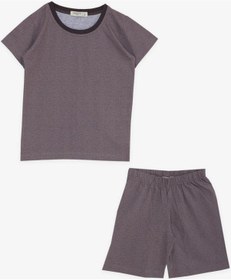 Resim Breeze Girls & Boys Erkek Bebek Şortlu Pijama Takımı Gülenyüz Meşe Palamutu Desenli 9 Ay-3 Yaş, Vizon-vizon Vizon 