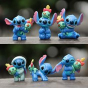 Resim 6 adet Stitch Minyatür Figür Seti, PVC Koleksiyonluk Aksiyon Figürleri, Ev Dekoru ve Parti Hediyeleri için İdeal, 18 Yaş ve Üzeri İçin Uygun, Paskalya Oda Dekoru 