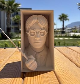 Resim MEVV Harry Potter Büst Kitap Tutucu Dekoratif Obje 10 x 10 