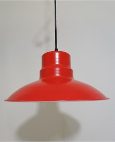 Resim Riolight Retro Kırmızı Içi Beyaz Tekli Metal Sarkıt Çap: 30Cm (538287953) 
