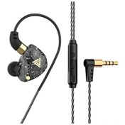 Resim Qkz Sk8 Dinamik Sürücü Kulaklık, 3.5mm Gümüş Plakalı Plug, Kablolu Mikrofonlu Kumandalı, Siyah Sk8 Sk8 