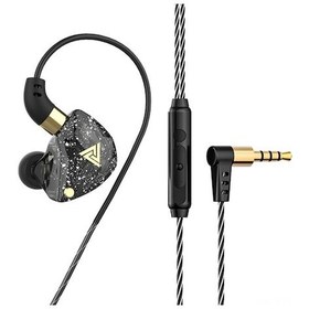 Resim Qkz Sk8 Dinamik Sürücü Kulaklık, 3.5mm Gümüş Plakalı Plug, Kablolu Mikrofonlu Kumandalı, Siyah Sk8 Sk8 