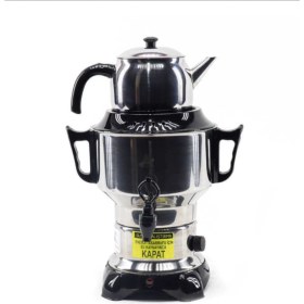 Resim Elektrikli 60 Bardak Çelik Semaver Beyaz, Pratik ve Şık Tasarım 