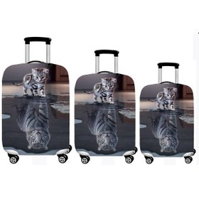 Resim Smart Travel 3lü Set Büyük Orta Kabin Boy Valiz Bavul Koruyucu Kılıfı Çok Renkli 