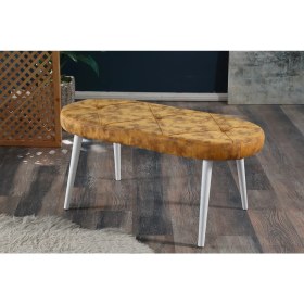 Resim My Massa Bench - Ahşap Beyaz Ayaklı 