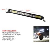 Resim BSK 10v-48v Led Bar Off-road (34 LEDLİ) 36w Tek Sıra (28 CM) Beyaz 