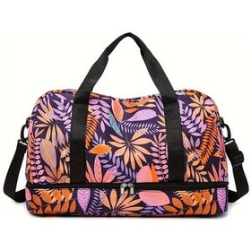 Resim Maxaccess Genişletilebilir Büyük Kapasiteli Mor Crossbody Spor Çantası Seyahat Sırt Çantası Mor 