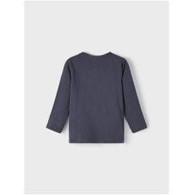 Resim Erkek Çocuk Uzun Kol Sweatshirt-Süper Kahraman Baskı-Günlük - Antrasit / 2-3 Y 