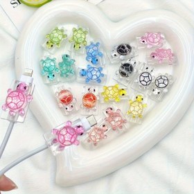 Resim Sevimli Karikatür Yüksek Kaliteli Kaplumbağa Kablo Koruyucu, Dayanıklı ve Aşınmaya Dirençli - Apple Şarj Başlığı Tutacağı İçin Uygun, Renkli Tasarım, iPhone Şarj Aksesuarı, Sevimli Kaplumbağa Aksesuarları, Canlı Koruma Kılıfı, Eğlenceli Gadget Aksesuarı, Uzun Ömürlü Malzeme, Cihaz Severler İçin 