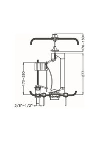 Resim Japar Anadolu Basmalı Rezervuar Iç Takım Beyaz 