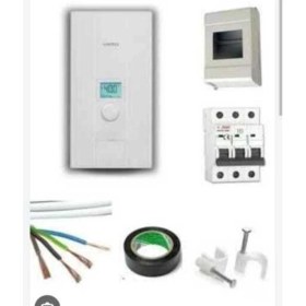 Resim Veito Blue S Elektrikli Ani Su Isıtıcı 24 kW Hızlı Isıtma Kapasitesi ile 3 Faz Kablolu Takım Set 