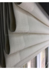 Resim Keten Fon Katlamalı Perde 1. Kalite Natural Keten/krem Renk Ekru 