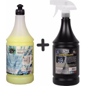 Resim Dtx Kimya Oto Kalorifer ve Petek Temizleme (Solventli) 1lt & Oto Motor Lastik Parlatıcı 500 ml 