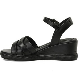 Resim Butigo 25s-281 5fx Siyah Kadın Dolgu Topuk Sandalet 000000000102008459 Siyah 