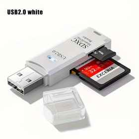 Resim 1 adet Yüksek Hızlı USB 2.0 Mini SD Kart Okuyucu, Tak ve Çalıştır Hafıza Kartı Adaptörü, Kamera için, Veri Aktarımı, Pil Gerektirmez, Fotoğrafların Aktarılması 