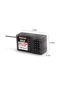 Resim Radiolink R6f 6 Kanal Uzaktan Kumanda Alıcısı Rc6gs,rc4gs,t8fb,t8s İle Uyumludur 