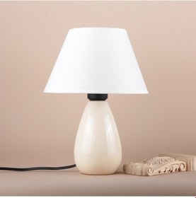 Resim Homing Mira Seramik Abajur 241937 Krem 