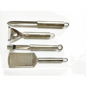 Resim Çelik Soyacak-oyacak-rende 4'lü Set Gri 