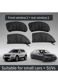 Resim Dashanshop 2'li Araç Yan Pencere Siperliği Seti - Nefes Alabilir Mesh Ve Ayarlanabilir Arka Siperlik 