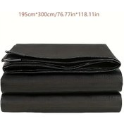 Resim Gaojunshop01 Siyah 2m Plastik Örtü Dayanıklı Su Geçirmez Bahçe Araç Koruma 