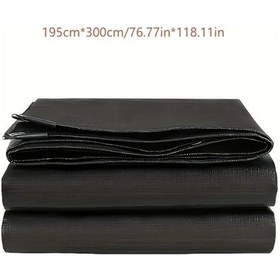 Resim Gaojunshop01 Siyah 2m Plastik Örtü Dayanıklı Su Geçirmez Bahçe Araç Koruma 