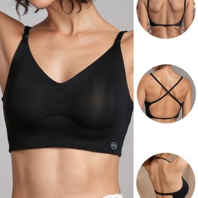 Resim Ultra Rahat, Nefes Alabilen, Yoga, Fitness ve Giyim için Ayarlanabilir Askılar - Maksimum Esneklik için Yumuşak, Teri Emici, Dört Yönlü Esnek Kumaş - Dikişsiz U-Backless Crop Top Spor Sütyen Seti 
