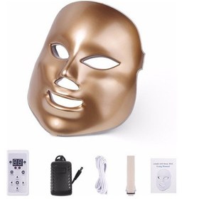 Resim Led Maske 3 Farklı Multi Fonksiyon Gold 