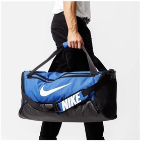 Resim Nike BA5955-480 Brasilia M DUFF 9.0 (60L) Antrenman Siyah Çantası Mavi 