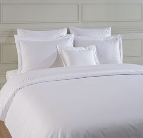 Resim Leyla Nevresim Takımı - Beyaz - Super King 