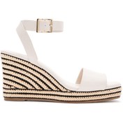 Resim Women's Beige Ankle Strap Wedge Heeled Sandals Derimod