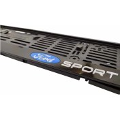 Resim Great Master Ford Sport Plakalık Pleksi Plaka Çerçevesi (2 Adet) Aynalı Lazer Kesim 