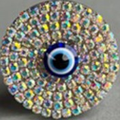 Resim TASARIM ARABAM ATİKE ELİF AKIN Nazar Klima Kokusu Yaldız Taş & Nazar Boncuğu 