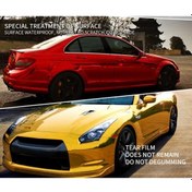 Resim Novahub Otomobil Motosiklet Ayna Filmi Pvc 152x20 Cm Parlak Kırmızı Koruyucu Kolay Uygulama Mor 