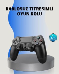 Resim Ps4 Uyumlu Kablosuz Oyun Kolu - Gerçekçi Titreşimli Geri Bildirim 