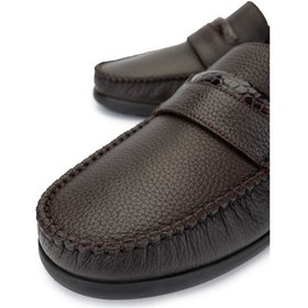 Resim Tamer Tanca Erkek Hakiki Deri Kahverengi Loafer Ayakkabı 1008 3483 Erk Ayk Y25 Kahve Fltr Kahverengi 