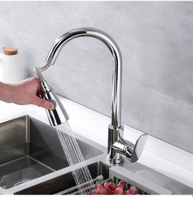 Resim Fkn Menekşe Spirali Krom Eviye Bataryası 