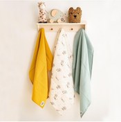 Resim Owli Lovelayers 2 Kat 3'lü Müslin Set Forest 70x70 Cm Ekru 