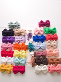 Resim SeherBebeButik Kız Bebek & Çocuk Kaşkorse Fiyonklu Bandana 26'lı Set 