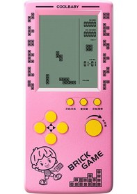 Resim Padalink Rs-100 Abs Materyal Puzzle Tetris Oyun Konsolu Pil Yok Pembe Rastgele Desen 