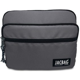 Resim Jacbag Gri Üç Cepli Tablet Telefon Çantası - Erkek Çocuk/yetişkin Tablet Kılıfı 