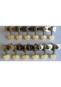 Resim Maxtone Gm66s Cümbüş Burgu Seti - Nikel Aksesuar/yedek Parça Geleneksel Cümbüş Yapısına Uygun Hassas Dişli Mekanizması Ve Dayanıklı Metal Gövde 