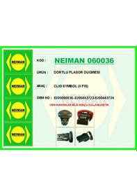 Resim Dörtlü Flaşör Anahtarı Clıo Iı-ııı Goo Iı Csmtex - 76 08- Fiş Gri 