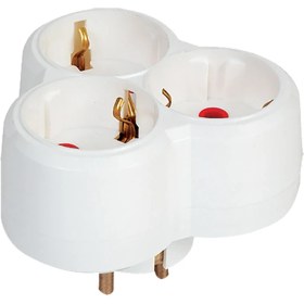 Resim Mutlusan Topraklı Üçlü Fiş - Priz Yonca Tip Sıva Üstü MUT-001 170 033002 00 00 