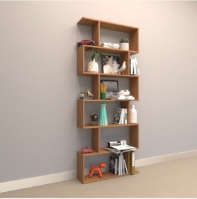 Resim Rafkestir Salem Suntalam Kitaplık ( 80 X 192 Cm ) Bambu ( Mat ) 