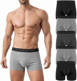 Resim Anthony Jackson Likralı 5'li Kutu Premium Uzun Paçalı Erkek Boxer ShadowLine 