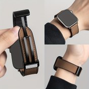 Resim Ultra-Fiber Silikon Yama Retro Erkekler için Yüksek Kaliteli Sentetik FU Deri + Silikon Kayış for apple Watch için, Ayarlanabilir Manyetik Silikon Saat Bantı, for Apple için uyumlu, 38Mm40Mm 41Mm42Mm44Mm45Mm46Mm49Mm için uygun, Erkekler ve Kadınlar için, Spor Döngüsü Rahat ve Dayanıklı Yedek Kayış, Katlanabilir Toka Tasarımı, for Iwatch Serisi Ultra 2/1 SE Serisi 10/9 8 7 6 5 4 3 2 1 için uygun, Sevgililer Günü, Noel, Paskalya, Babalar Günü Hediye Seçimi için uygun 