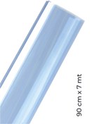 Resim ELİFE TİCARET Mavi Cam Filmi Açık Ton Amerikan Çizilmez 90 Cm X 7 Metre 