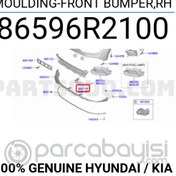 Resim Kia Sportage Ön Tampon Bakalit Sağ Orjinal | 86596R2100 