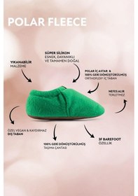 Resim Hopfrög Kids Polar Fleece Yeşil Polar Barefoot Patik Yeşil 
