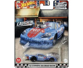 Resim Hot Wheels Boulevard Premium Araçlar GJT68 - HCR12 12 Corvette Z06 Drag Bus 